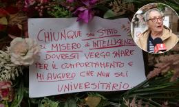 Macerata - "Fiori spezzati e bottiglie rotte a Palazzo De Vico": la protesta di Clara (VIDEO)