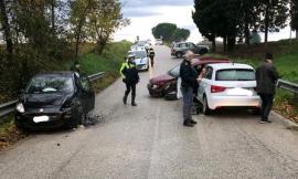 Macerata, incidente in contrada Valteia: tre auto coinvolte
