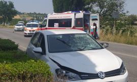 Macerata, investimento in via Bramante: strada chiusa al traffico, interviene l'eliambulanza (FOTO e VIDEO)