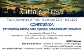 A Treia una conferenza su “Pericolosità sismica nelle Marche: conoscere per prevenire”