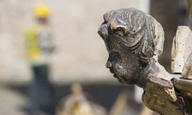 Opere d'arte di Pievebovigliana: reportage fotografico della messa in sicurezza