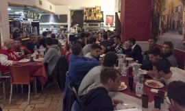 A cena con la Maceratese: la città sostiene la squadra -FOTO