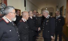 Il generale Ciceri visita il comando provinciale dei carabinieri di Macerata