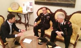 Potenza Picena: il nuovo comandante dei carabinieri Di Muzio ricevuto dal sindaco Acquaroli