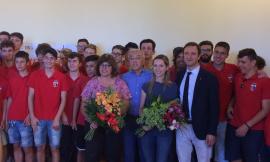 Valentina Vezzali celebra la Festa dello Sport a Montecassiano