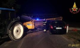 Recanati: incidente tra auto e trattore, ferito l'automobilista