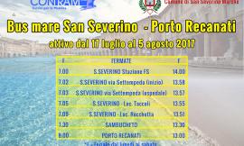 San Severino, da lunedì attivo il servizio autobus per Porto Recanati