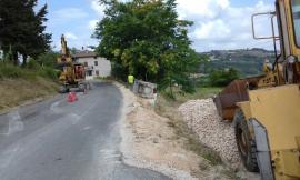 La Provincia apre un altro cantiere: è iniziata la sistemazione della frana sull'Apirese