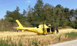 Tolentino, grave incidente sul lavoro: interviene l'eliambulanza