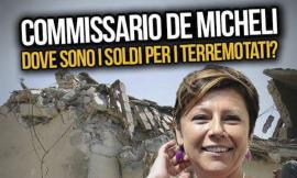 San Severino, Forza Nuova accoglie il commissario De Micheli: "Dove sono finiti i soldi degli sms solidali per i terremotati?"