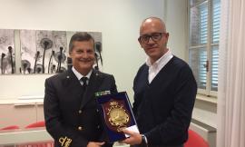 Civitanova, il Contrammiraglio Ferrara in visita dal Sindaco Ciarapica