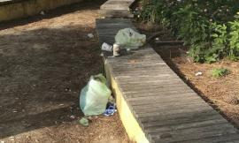 Civitanova, degrado ai giardini del Piermanni: giovani ubriachi di notte fuori controllo