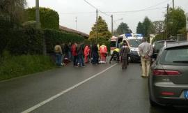Grave investimento a Treia: uomo trasportato in eliambulanza a Torrette