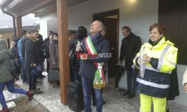 Consegnate stamattina le prime casette a Caldarola - FOTO