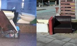 Poltrone, mobili e perfino sanitari in strada ma non c'entra la tradizione: è semplicemente inciviltà