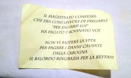 Tornano a Civitanova i farneticanti biglietti gialli contro il magistrato