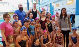 San Severino, l'olimpionica ungherese di nuoto Katinka Hosszù alla piscina Blugallery