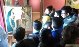 Un laboratorio di restauro in pinacoteca per i giovani alunni settempedani