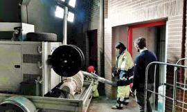 San Severino, emergenza maltempo: allagato il vano ascensore della casa di riposo