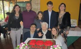 San Severino, festa e solidarietà per i 100 anni di Laura Perticarari