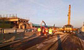 Crollo A14: concluso varo del nuovo ponte
