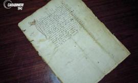 Caldarola, recuperato un manoscritto del 1434 rubato negli anni Ottanta