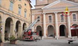 Scossa del 10 aprile, problemi in piazza Cavour a Camerino
