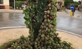 Montelupone, pieno di consensi per la "cascata di carciofi"