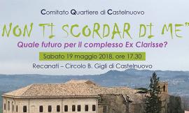 “Non ti scordar di me” Quale futuro per il complesso Ex Clarisse?: se ne parla a Recanati il 18 maggio