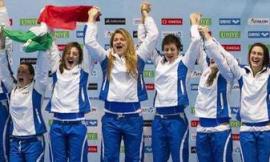 La nazionale italiana di pallanuoto femminile alla Blugallery di San Severino