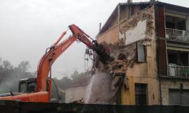 San Severino: demolito edificio in viale Europa. Lunedì al via i lavori di abbattimento di una palazzina in via Settempeda