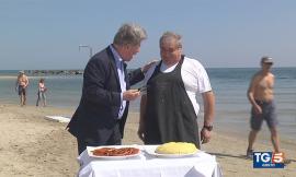 La rubrica Gusto del TG5 a Civitanova per "lo pulentò co li furbi e l'abbiti" (VIDEO)