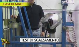 Caschi per motociclisti pericolosi: Striscia fa visita a un'azienda di Caldarola (FOTO e VIDEO)