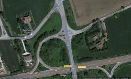 Lunedì al via i lavori per la rotatoria allo svincolo di Montecosaro della superstrada