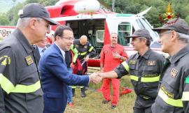 Il ministro Bonisoli e il sottosegretario Candiani in visita a Visso