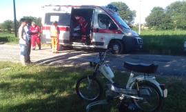 Treia, cade con il motorino: interviene l'eliambulanza