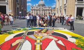 L'infiorata di Castelraimondo a Roma per le celebrazioni di San Pietro e Paolo