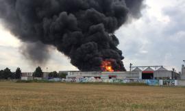 Piediripa, fiamme alla Orim (foto e video)
