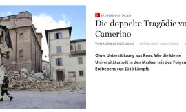 "La doppia tragedia di Camerino": il Frankfurter Allgemeine punta i riflettori sulla città ducale