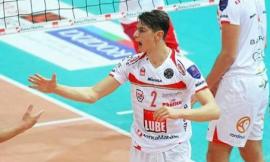 Il centrale di scuola Lube Stefano Trillini al Volley potentino