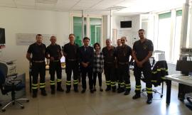 Macerata, il prefetto Preziotti in visita al comando dei vigili del fuoco