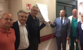 Ospedale di Camerino: inaugurato un macchinario e scoperta una targa in memoria di Dario Conti