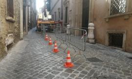 Macerata, intonaco pericolante a palazzo Buonaccorsi: interventi per la messa in sicurezza