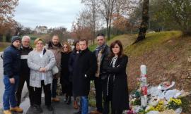 Inaugurazione di una lapide in memoria di Pamela. Presente anche l'Osservatorio Nazionale Sostegno Vittime