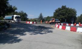 Giunti al termine i lavori sulla rotatoria allo svincolo per Montecosaro 
