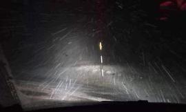 L'inverno gioca d'anticipo: temperature in picchiata e prima neve sui Sibillini
