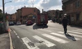 Monte San Giusto, frontale tra due auto: un ferito trasportato all'ospedale di Ancona