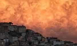 Dalla rete, le spettacolari foto del cielo tempestoso di ieri a Civitanova e Montegranaro