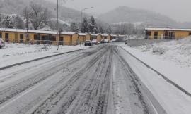 Muccia, prima nevicata nella notte