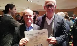 Civitanova, per il suo impegno nel sociale, premiato il volontario della Caritas Emilio Bella